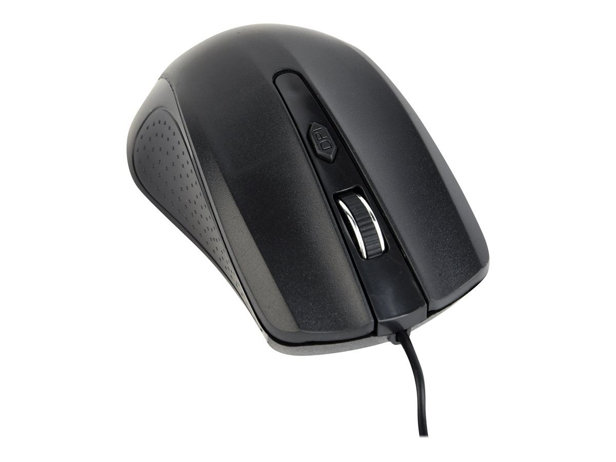 GEMBIRD MUS-4B-01 optical mouse MUS-4B-01 1200 DPI USB Black 1.35m cable length_2