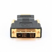 ADAPTOR video GEMBIRD, HDMI (T) la DVI-D SL (T), conectori auriti, black, 