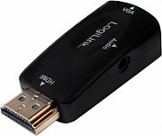 CABLU video LOGILINK, adaptor DisplayPort (T) la DVI-D DL (T), 1m, conectori auriti, rezolutie maxima Full HD (1920 x 1080) la 60Hz, negru, 