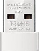 ADAPTOR RETEA MERCUSYS NANO, extern wireless 2.4 GHz, USB 2.0, port, 150 Mbps, antena interna x 1, 