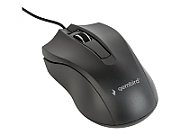 MOUSE GEMBIRD, PC sau NB, cu fir, USB, optic, 1000 dpi, butoane/scroll 3/1, , negru, 