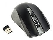 MOUSE GEMBIRD, PC sau NB, wireless, 2.4GHz, optic, 1600 dpi, butoane/scroll 4/1, , negru / gri, 