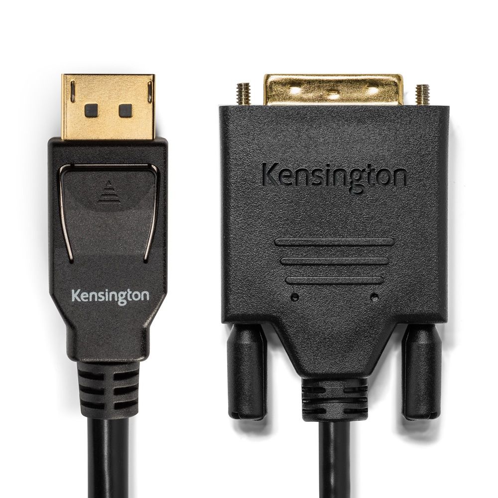 CABLU video KENSINGTON, DisplayPort 1.2 (T) la DVI-D DL (T), 1.8m, negru, 