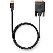 CABLU video KENSINGTON, DisplayPort 1.2 (T) la DVI-D DL (T), 1.8m, negru, 