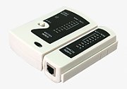 TESTER CABLU RETEA LOGILINK, pt. cablu UTP, FTP, conector RJ45, RJ11, RJ12, 