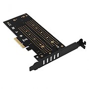 Adaptor Intern PCEM2-D, PCI-E 3.0 4x - DUAL M.2 SSD (NVMe + SATA), Voltaj Dual, SSD pana la 110 mm_2