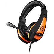 CANYON Gaming headset 3.5mm jack with adjustable microphone and volume control, with 2in1 3.5mm adapter, cable 2M, Black, 0.23kg_1