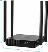 ROUTER TP-LINK wireless 1200Mbps, 4 porturi 10/100Mbps, 4 antene externe, Dual Band AC1200 