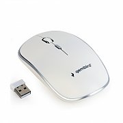 MOUSE GEMBIRD, PC sau NB, wireless, 2.4GHz, optic, 1600 dpi, butoane/scroll 4/1, , alb, 