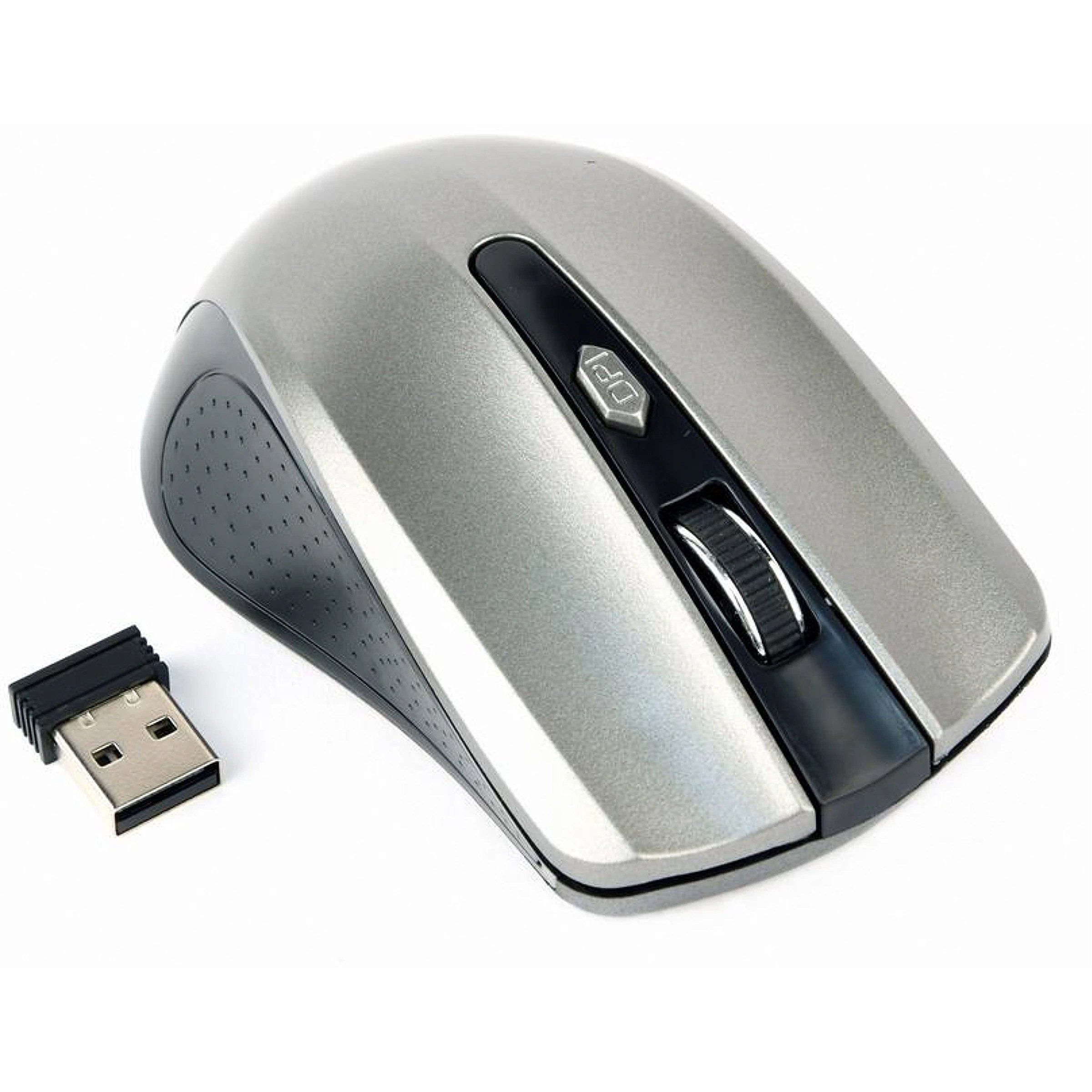 MOUSE GEMBIRD, PC sau NB, wireless, 2.4GHz, optic, 1600 dpi, butoane/scroll 4/1, , negru / gri, 