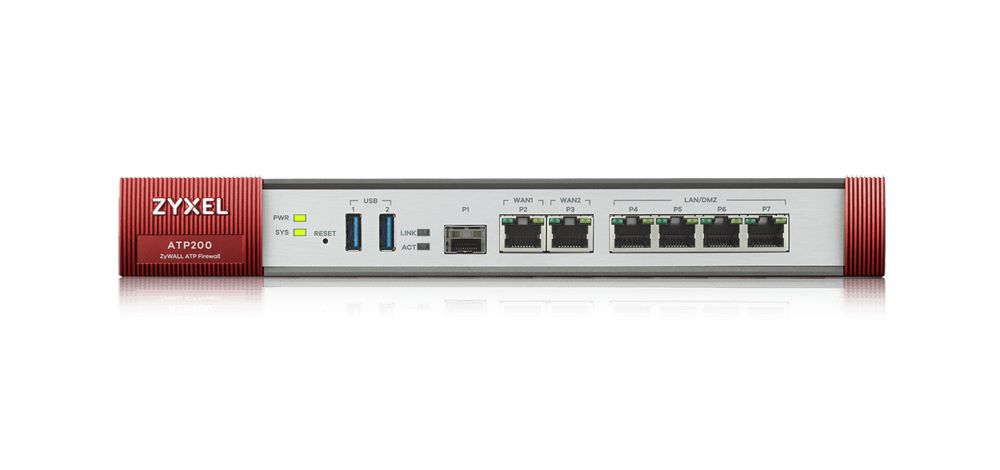 Zyxel ATP 10/100/1000, 2*WAN, 4*LAN/DMZ ports, 1*SFP, 2*USB with 1 Yr Bundle_2