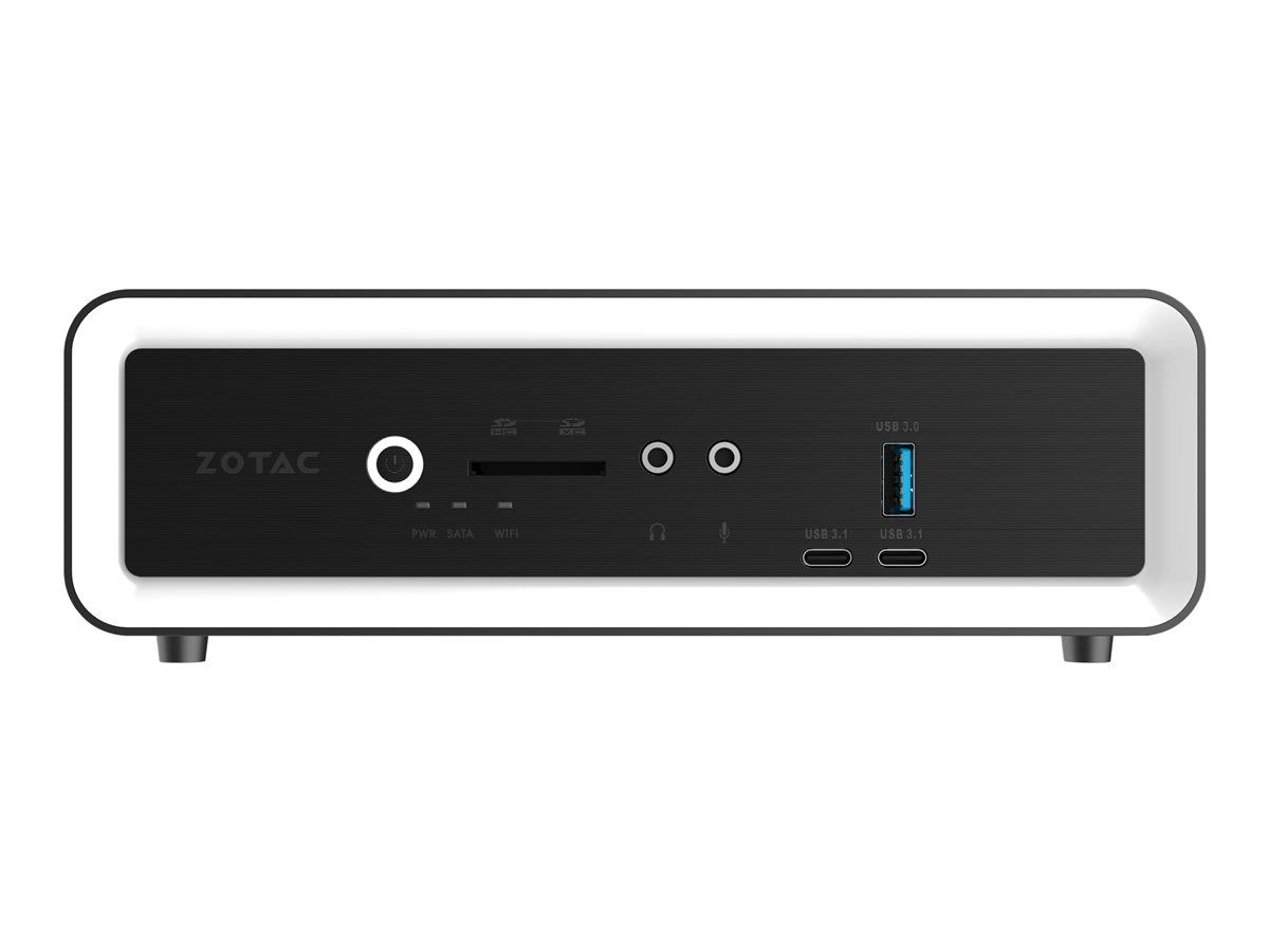 Desktop PC Zotac ZBOX nano Mini PC Barebone Intel Core i3-10110U, 2C / 4T, 2.1 GHz base, 4.1 GHz turbo, 4 MB cache, 15 W, Fara memorie, Fara HDD/SSD, Intel UHD Graphics, Fara unitate optica, Adaptor extern 65W, Fara sistem de operare, Alb/Negru_6