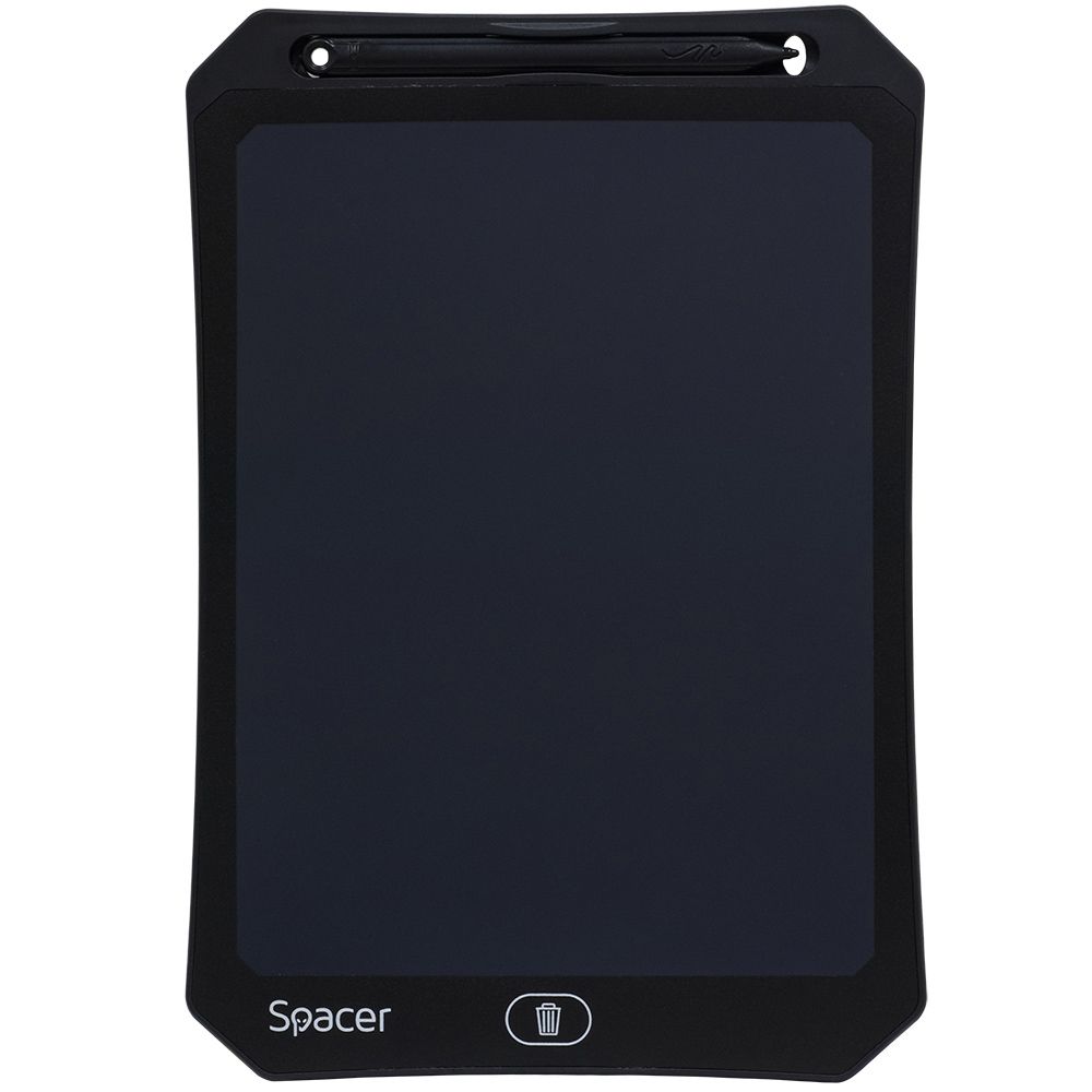 TABLETA LED SPACER pentru scris si desenat, interactiva, e-learning, 10 display, black, baterie CR2025 