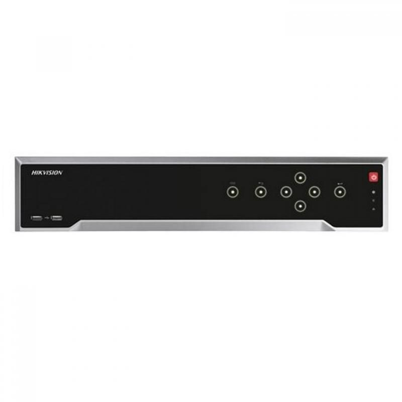 NVR Hikvision 32 canale IP 16 x POE DS-7732NI-I4/16P(B); 12MP, rezolutie inregistrare: 12 MP/8 MP/6 MP/5 MP/4 MP/3 MP/1080p/UXGA/720p/VGA /4CIF/DCIF/2CIF/CIF/QCIF, Incoming/Outgoing bandwidth: 256 Mbps/256Mbps, decoding: 2-ch@12 MP (20 fps)/4-ch@8 MP (25 fps)/8-ch@4 MP (30 fps)/16- ch@1080p (30fps)_2