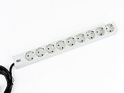 Bachmann IT PDU 9x prize Schuko, in Schuko,  impamantare, fara intrerupator, 2 metri, RAL 7035, Aluminiu_1