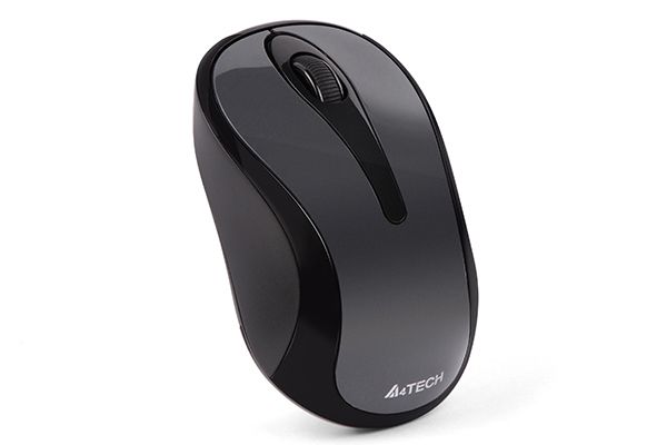 MOUSE A4tech, PC sau NB, wireless, 2.4GHz, optic, 1000 dpi, butoane/scroll 3/1, , gri, 