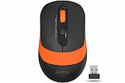 MOUSE A4tech, gaming, wireless, 2.4GHz, optic, 2000 dpi, butoane/scroll 4/1, buton selectare viteza, negru / portocaliu, 