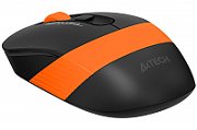 MOUSE A4tech, gaming, wireless, 2.4GHz, optic, 2000 dpi, butoane/scroll 4/1, buton selectare viteza, negru / portocaliu, 