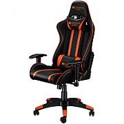 CANYON Fobos GС-3 Gaming chair, PU leather, Cold molded foam, Metal Frame, Top gun mechanism, 90-165 dgree, 2D armrest, Class 4 gas lift, Nylon 5 Stars Base, 60mm PU caster, black+Orange._2