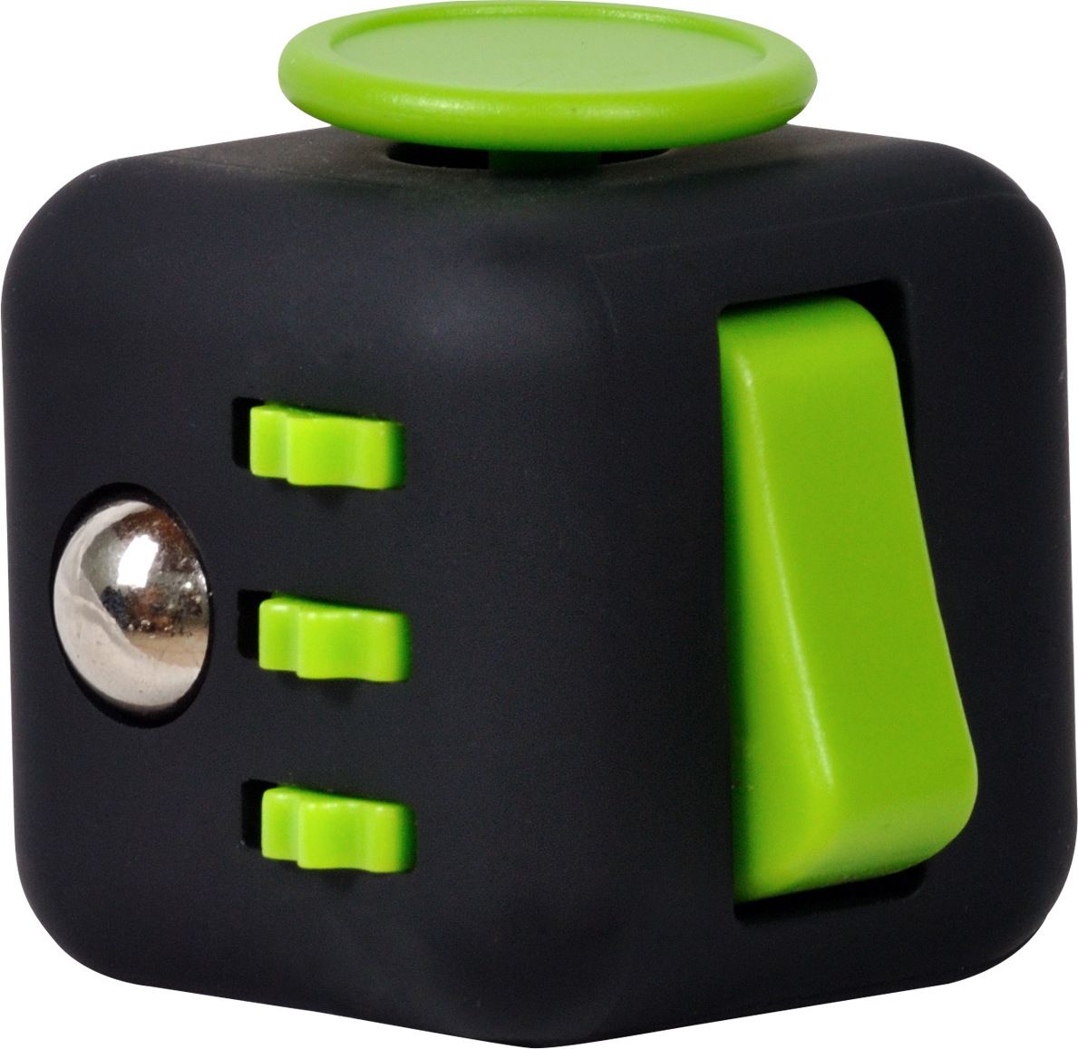 CUB ANTISTRES SPACER, FIDGET, black cu butoane green, 