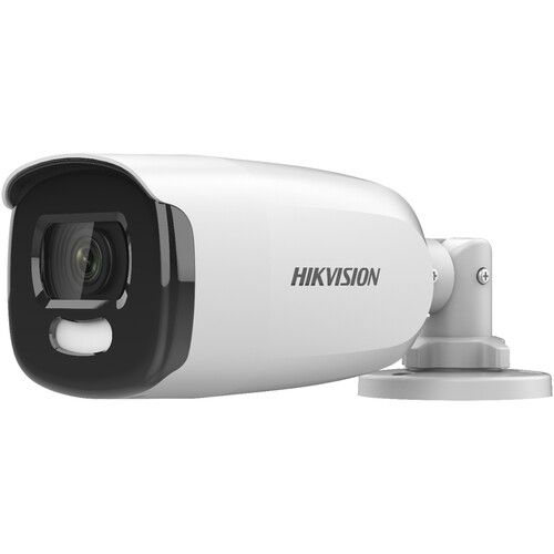 Camera supraveghere Hikvision Turbo HD DS-2CE12HFT-F28(2.8mm); 5MP, ColorVu - imagini color pe timp de noapte, senzor: 5 MP CMOS, rezolutie: 2560 (H) × 1944 (V) 5MP@20fps, iluminare: 0.0005 Lux @ (F1.0, AGC ON), 0 Lux cu lumina alba, lentila fixa: 2.8mm, distanta iluminare 40 metri cu ajutorul_2