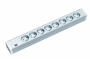 Bachmann IT PDU 8 x prize Schuko, in Schuko,  1U, impamantare, fara intrerupator, 2 metri, RAL 7035, PVC_1