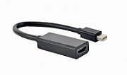 ADAPTOR video GEMBIRD, Mini-DisplayPort (T) la HDMI (M), rezolutie maxima 4K (3840 x 2160) la 30Hz, black, \