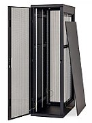 Rack de perete Triton seciune simpla 4U 600mm adancime usa sticla panouri laterale fixe sectiuni ventilatie activa, sectiuni acces cabluri sus/jos/spate securizare cu cheie, 1 pereche montanti reglabili IP30 negru_2