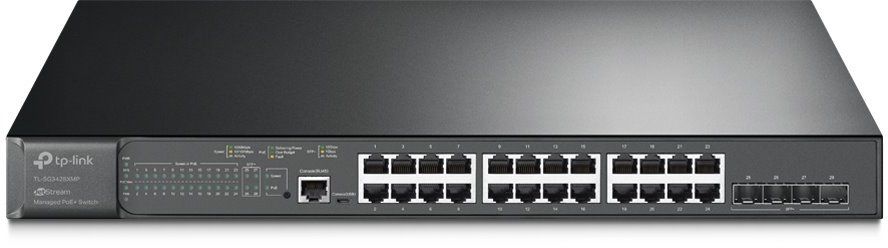 TP-LINK JetStream 24-Port Gigabit and 4-Port 10GE SFP+ L2+ Managed Switch with 24-Port PoE+_2