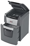 Distrugator automat documente Rexel OPTIMUM  90X ,  90 coli, P4, cross-cut (tip confeti), cos  34 litri, negru-gri, 