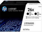 HP 26X Original LaserJet Toner Cartridges Black High Yield 2-pack_1