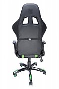 SCAUN GAMING SPACER imitatie piele, black & green, brate ajustabile, greutate max. 120kg, dimensiuni 69.5*77.5*126~132cm 