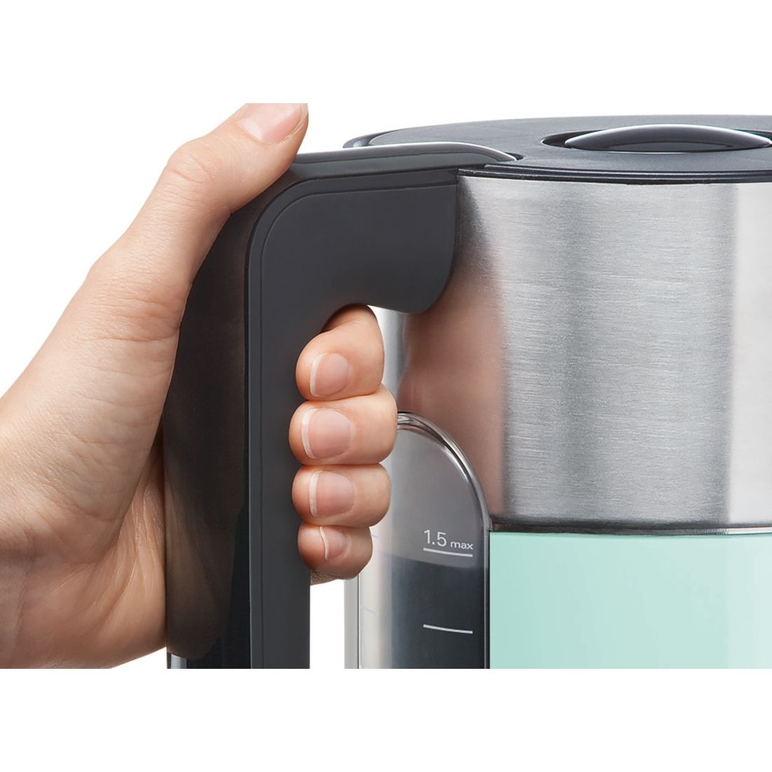 Bosch TWK8612P electric kettle 1.5 L Black,Grey,Turquoise 2000 W_8