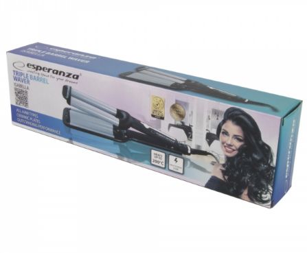 Esperanza EBL013 hair styling tool Curling iron Black,Silver 1.8 m 55 W_5