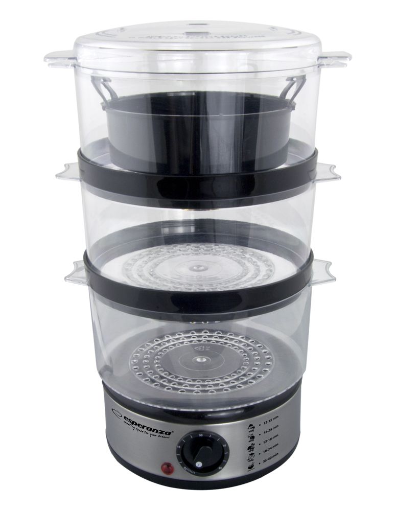 Esperanza EKG009 Steam cooker 3 stainless steel basket (s) 400 W 7.5L_2