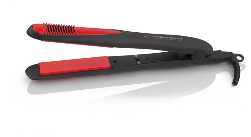 Esperanza EBP004 hair styling tool Straightening iron Black,Red 35 W_2