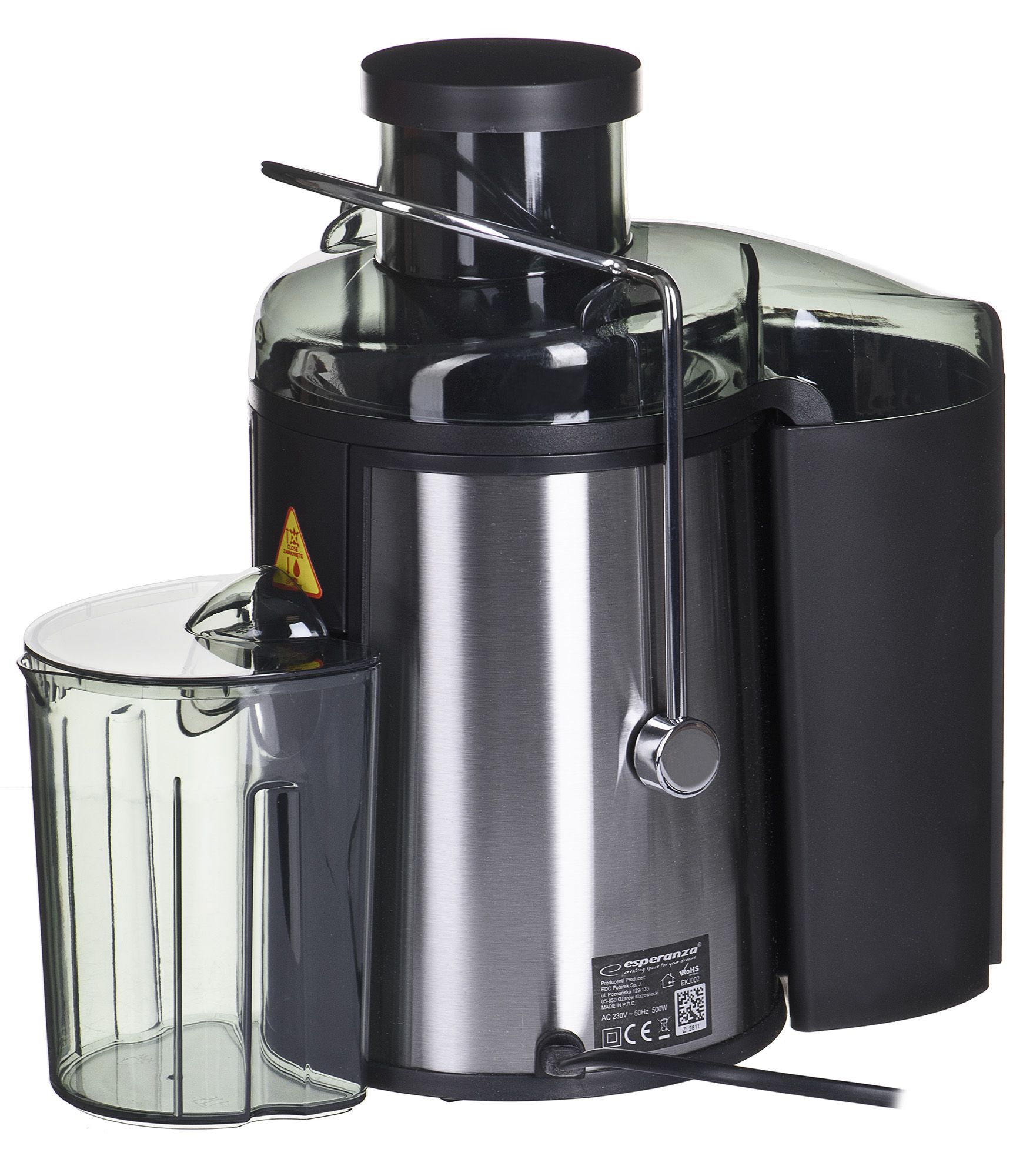 Esperanza EKJ002 juice maker Black,Stainless steel 500 W_6