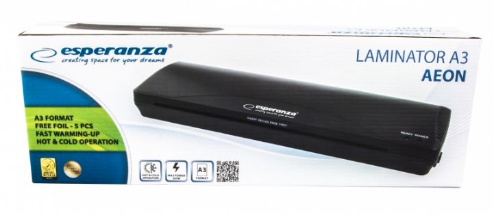 Esperanza EFL003 laminator Cold/hot laminator 250 mm/min Black_2