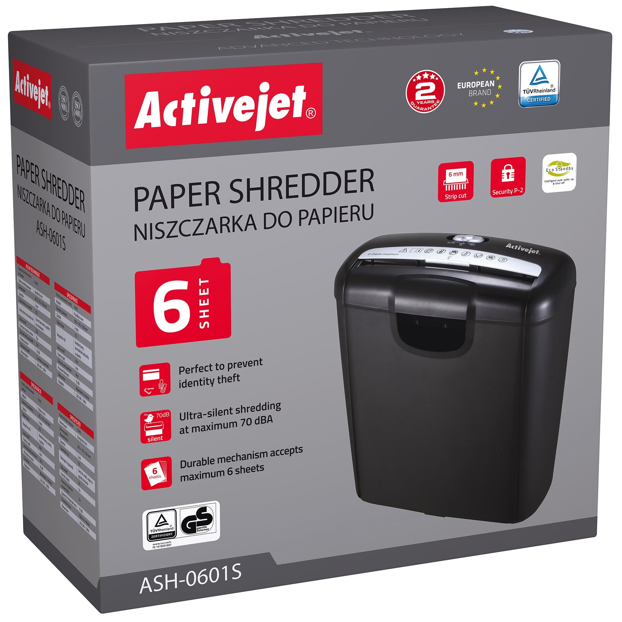 Activejet ASH-0601S paper shredder_2