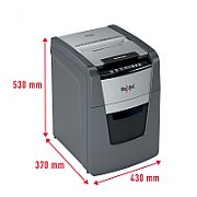 Rexel AutoFeed+ 100X automatic shredder, P-4, cuts confetti cut (4x28mm), 100 sheets, 34 litre bin_9