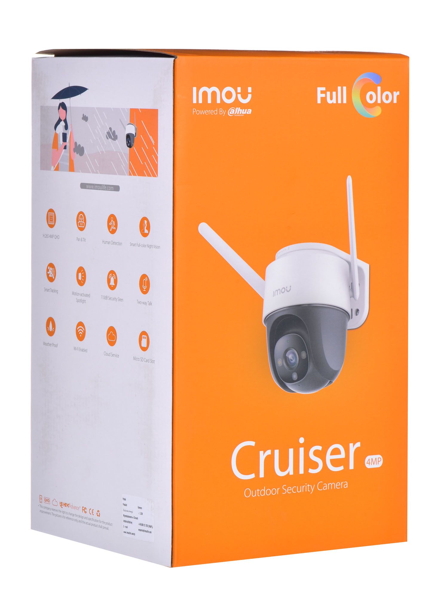 DAHUA IMOU CRUISER IPC-S42FP IP security camera Outdoor Wi-Fi 4Mpx H.265 White, Black_5