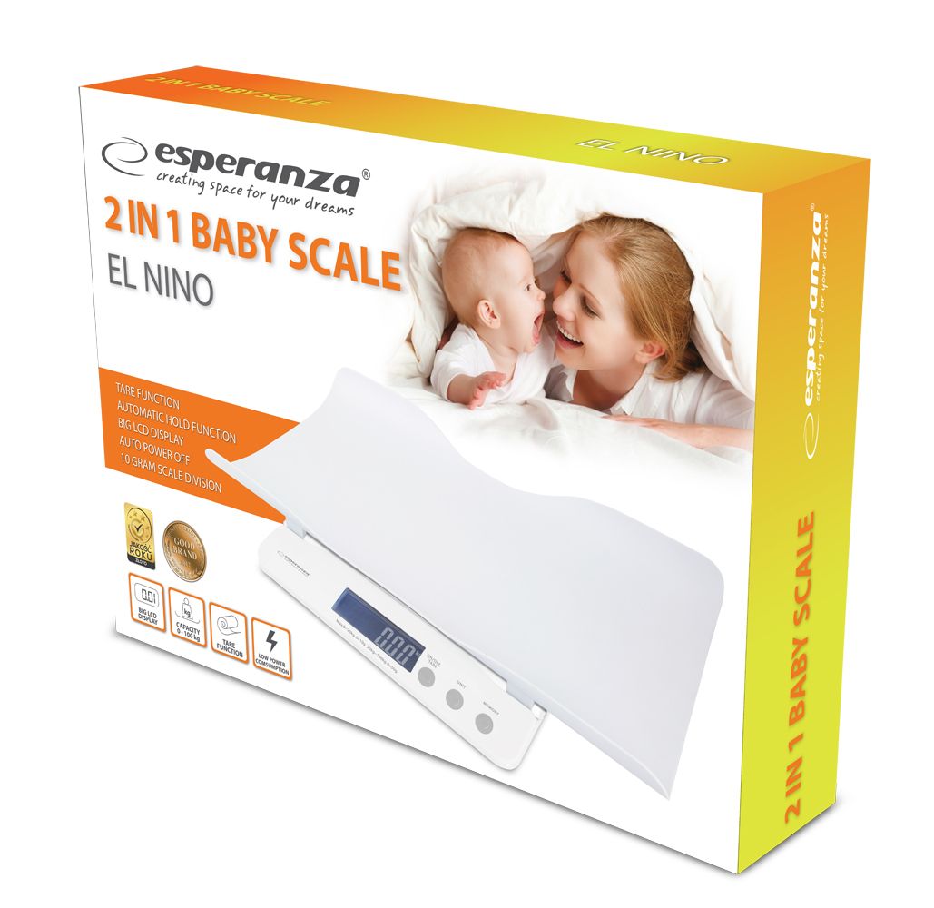 Esperanza EBS017 Children's scales for infants 2in1 White_11