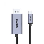 UNITEK V1409A cable gender changer USB-C DisplayPort Black, Grey_3