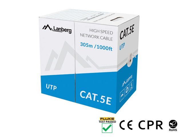 LANBERG CABLE UTP CAT.5E 305M CU WIRE GRAY_2