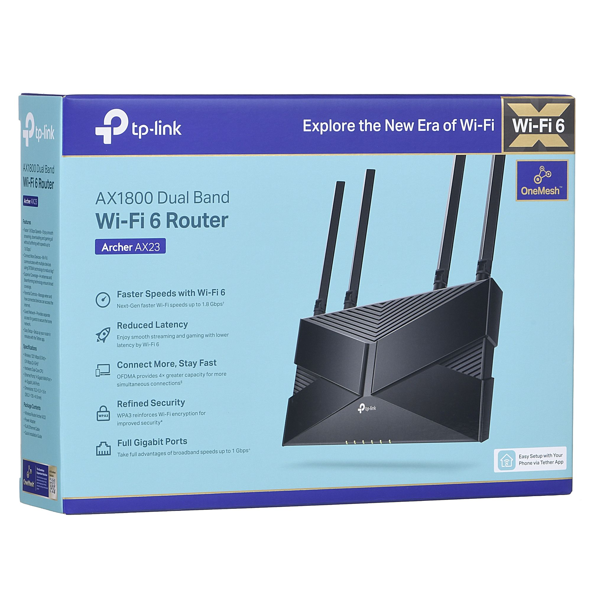 TP-LINK ARCHER AX23 wireless router Gigabit Ethernet Dual-band (2.4 GHz / 5 GHz) 5G Black_2