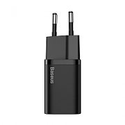 INCARCATOR retea Baseus Super Si, Quick Charge 20W, 1 x USB Type-C 5V/3A max, negru 