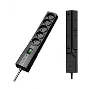 Ever T/LZ09-CLA050/0000 Surge protector Power strip Black 5 sockets_1