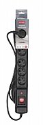 Activejet COMBO 6GN 3M black power strip with cord_3