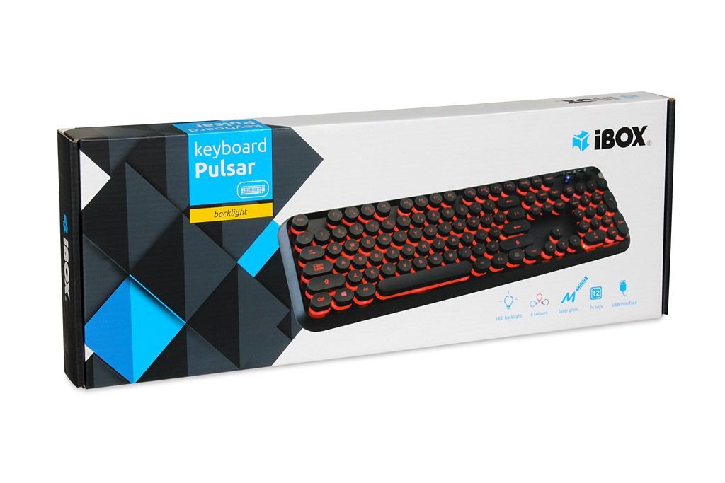 KEYBOARD I-BOX PULSAR IKS620, LED, WIRED_12