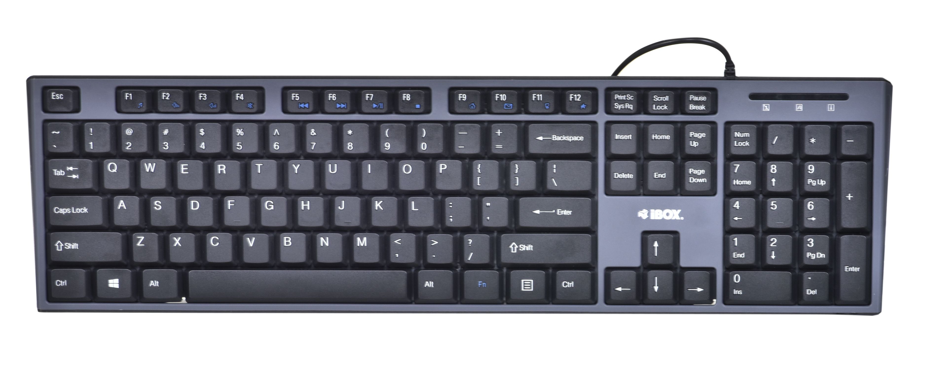 Keyboard + mouse Set IBOX IKMS606 (USB 2.0; (US); black color; Optical; 800 DPI)_2